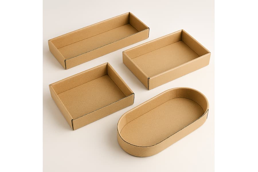 Ảnh: khay đệm carton nhiều kiểu dáng